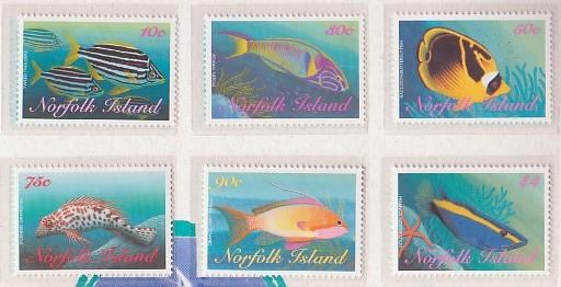 Norfolk #646-657 Fish Def 13v Mnh