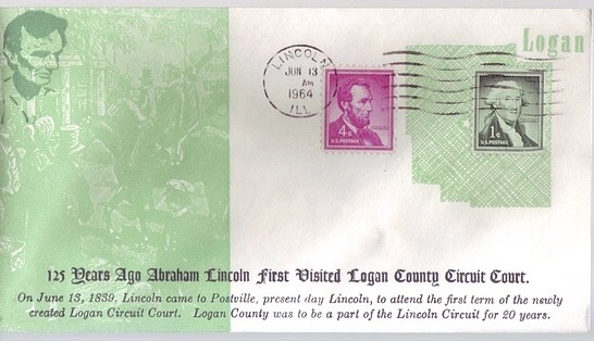 1839 - 1964 June 13th Lincoln First Visited Logan County Circu