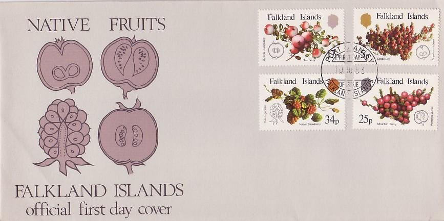 Falkland Islands #379-82 Fruit 4v Mnh