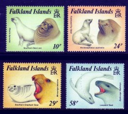 Falkland Islands #461-64 Seals 4v Mnh