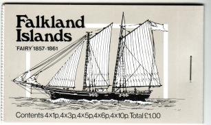 Falkland Islands #SG5 Ships Definitives Booklet Unexploded Mint - Click Image to Close