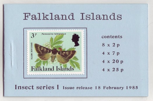 Falkland Islands #SG6 Insects Definitive Unexploded Booklet Mnh