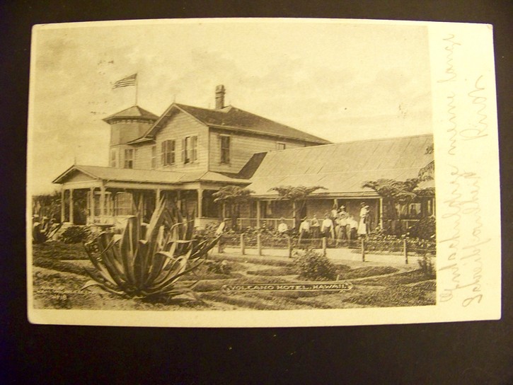 Hawaii Post Card Volcano Hotel Used 1907 Kauai to Germany
