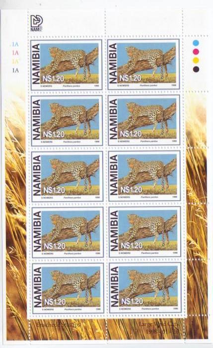 Namibia #878-81 Big Wild Cats 4v Sheetlets of 10 Mnh Lions