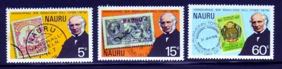 Nauru 1979 #195-97 Rowland Hill Mnh / **