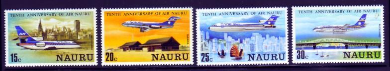 Nauru 1980 #210-13 Air Nauru Mnh / **