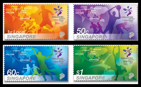Singapore #1150-53 117th IOC Session Olympics 4v Mnh / **