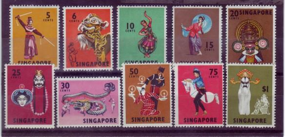 Singapore #86-95 Dances Definitives 10v Mnh / ** Costumes