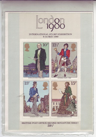Great Britain #874a Rowland Hill 1979 S/S Mnh