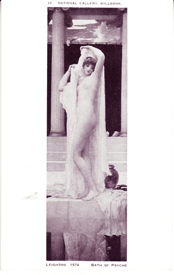 Great Britain c1920 Bath Psyche Nude Art Mint Post Card