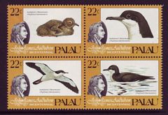 Palau #63-66 Audubon Bicentennial 4v + #C5 Air 1v mnh